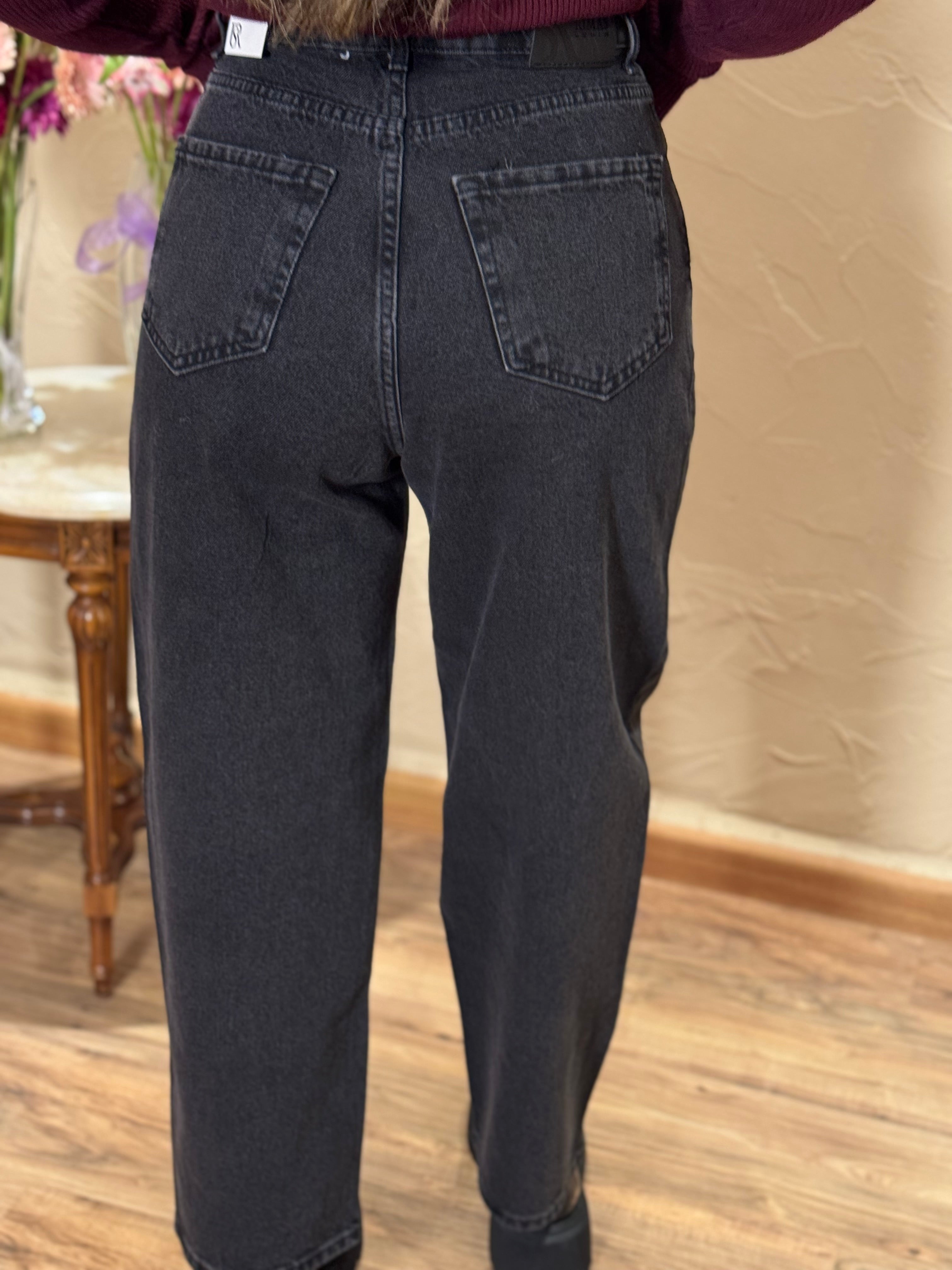 Rhinestone mom jeans