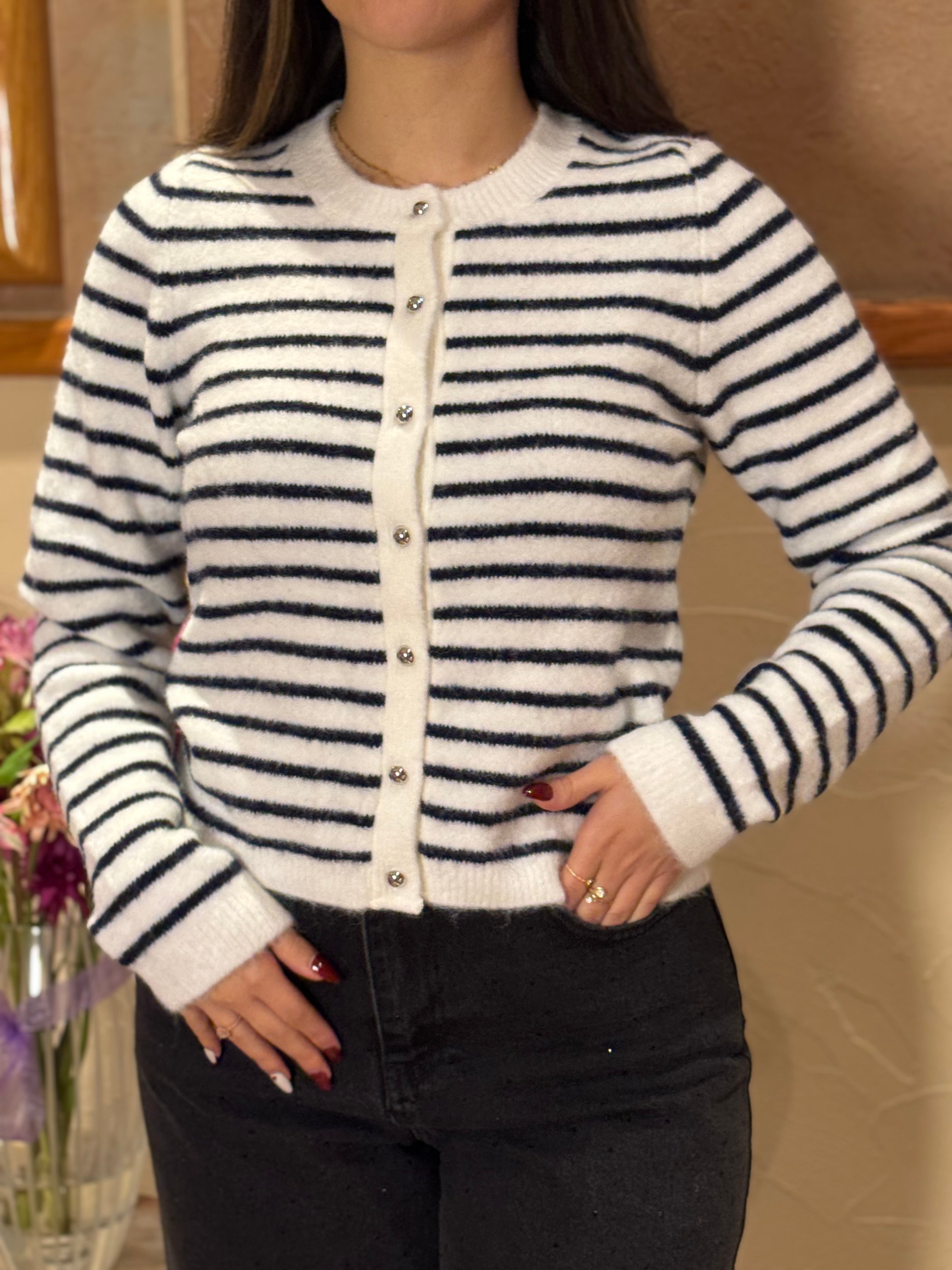 B&W Stripe Knit